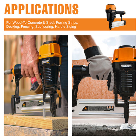 PCTN64 Pneumatic 14-Gauge 2-1/2" Heavy Duty Concrete T Nailer