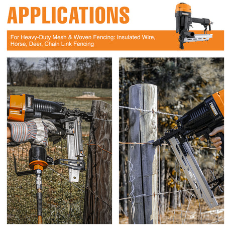 PFS9 Pneumatic 9-Gauge 2" Fencing Stapler