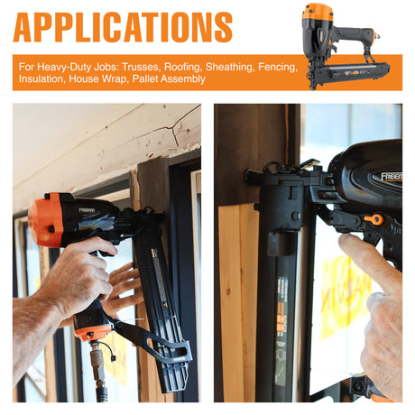 PWC50 Pneumatic 16-Gauge 1" Wide Crown Stapler for Senco P Style Staples